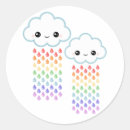 Search for rainbow rain stickers Kawaii