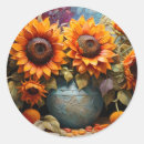 Search for flowers in a vase stickers Yellow