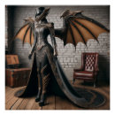 Search for gothic dragon art Black