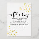 Search for foil baby boy shower invitations Minimalist