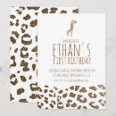 Search for minimalist 1st birthday invitations Safari