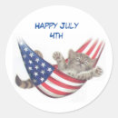 Search for fourth of july cat stickers Independence