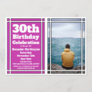 Search for photo 30th birthday invitations Adult milestone
