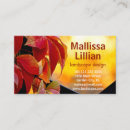 Search for autumn leaves business cards Florist