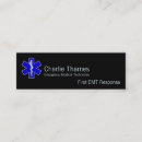 Search for emergency medical services business cards Star of life