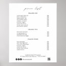 Search for salon price list posters Chic