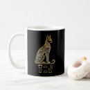 Search for egyptian cat mugs Gold