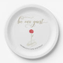 Search for beauty and the beast plates Red rose