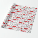 Search for white cat wrapping paper Botanical