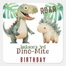 Search for dinosaur square stickers Prehistoric