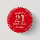 Search for 21st birthday badges Twenty first birthday