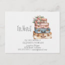 Search for vintage suitcase invitations Change of address