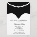 Search for pearl necklace invitations Black