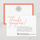 Search for orange thank you cards Trendy