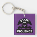 Search for violence key rings Domestic violence awareness