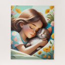 Search for illustration puzzles Girl