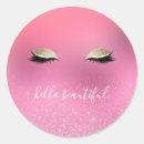 Search for beautiful eyes stickers Pink
