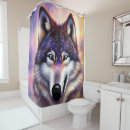 Search for wolf shower curtains Dog