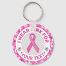 Search for breast cancer pink heart key rings Charity
