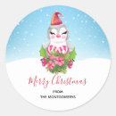 Search for red candy stickers North pole