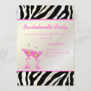 Search for zebra hens party invitations Stripes