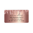 Search for glam return address labels Blush pink