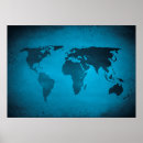 Search for blue world map posters Globe