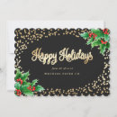 Search for elegant black business christmas cards Gold