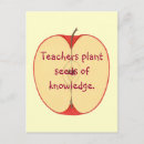 Search for teacher apple postcards Red