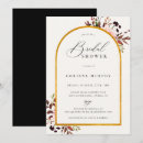 Search for golden bridal shower invitations Elegant