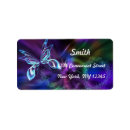Search for elegant butterfly return address labels Pastel