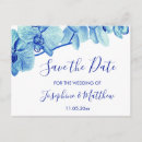 Search for blue orchid save the dates Watercolor