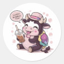 Search for kawaii cow stickers Cute