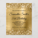 Search for golden 21st birthday invitations For her