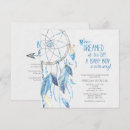 Search for dreamcatcher baby shower invitations Feathers