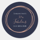 Search for navy round stickers Chic