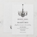 Search for chandelier wedding invitations Black