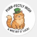 Search for irish cats stickers St patrick's day