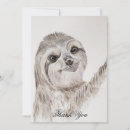Search for sloth thank you cards Watercolor