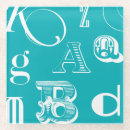 Search for letters coasters Blue