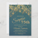 Search for surprise 75th birthday invitations Modern