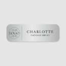 Search for silver name tags Employee id