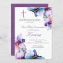 Search for vintage first communion invitations Purple