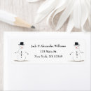 Search for happy snowman return address labels Cute