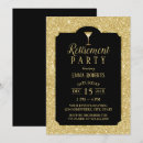 Search for black gold cocktail party invitations Elegant