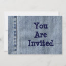 Search for denim party invitations Western