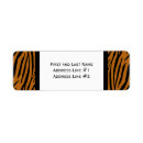 Search for orange and black return address labels Background