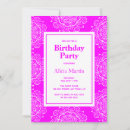 Search for white flowers birthday invitations Simple minimalist