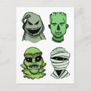 Search for halloween character postcards Monster