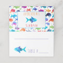 Search for fish place cards Under the sea